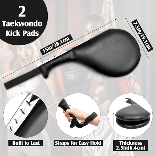 10-in-1 Boxing & Taekwondo Kick Pad Set - Protective Gear for Martial Arts Training