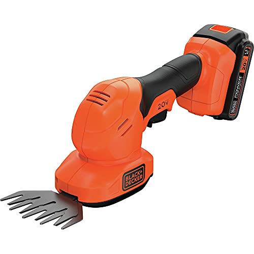 BLACK+DECKER 20V MAX Cordless Shear Shrubber Kit, Lightweight Hedge Trimmer