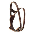 Horse Cribbing Collar - Medium Havana Leather Equine Behavior Deterrent