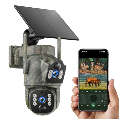 4G LTE Dual Lens Trail Camera with 360° Live Streaming - 1 Pack