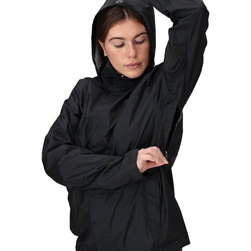 Marmot Women's Precip Eco Waterproof Rain Jacket - Large Black, Latest Collection
