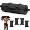 Yes4All XL Adjustable Sandbags for Weight Training - Black, 125-200 lbs