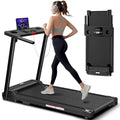 AoraPulse Black Portable Foldable Treadmill for Home & Office Exercise - 300 lbs Capacity