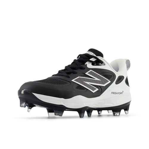 New Balance Women's Fresh Foam Velo V4 Molded Cleats - Black/White, Size 7