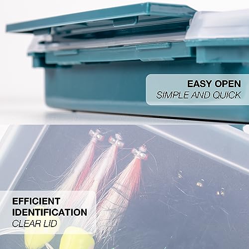 SF 2-Pack Fishing Tackle Box Trays with Foam Insert and Double Buckle - 3602-2PCS