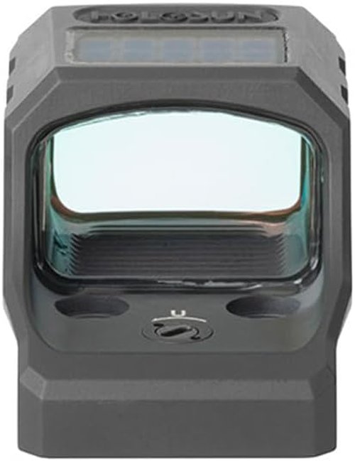 Holosun SCS-320-GR Solar-Charging Reflex Sight - Multi-Reticle 32MOA Green Circle & 2MOA Dot for Sig P320 (Black/FDE)