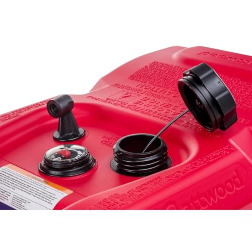 Attwood 6 Gallon Portable Marine Fuel Tank with Gauge - EPA & CARB Certified