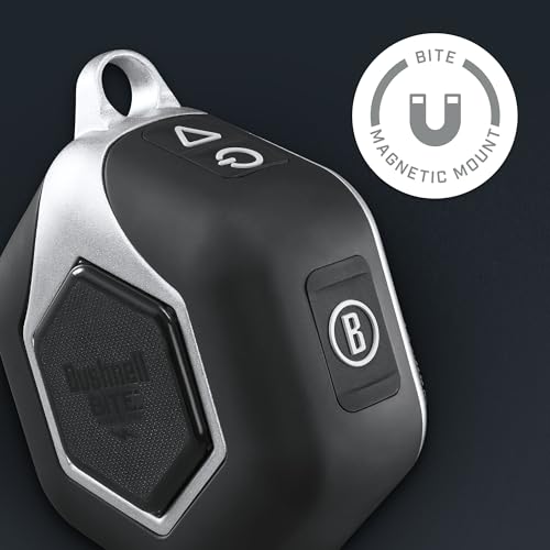 Bushnell Golf Wingman Mini GPS Speaker Black/Silver | Waterproof Bluetooth Distance