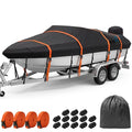 Kohree 1200D Waterproof Boat Cover 20-22ft, Up to 100-Inch Wide - Variation of 20'-22'*100"