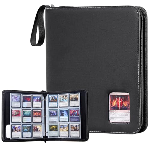 ProCase 900-Pocket Card Binder with Clear Window - Black