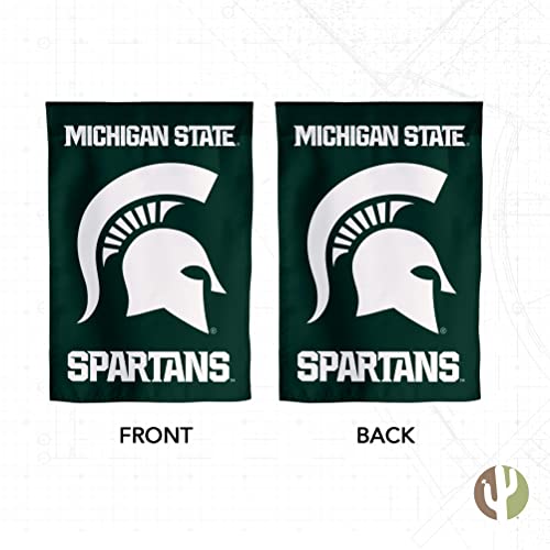 Michigan State University Spartans Garden Flag - Green Double-Sided Outdoor Decor