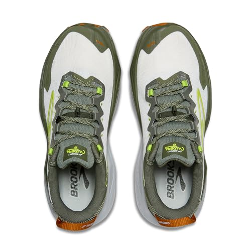 Brooks Men’s Caldera 8 Ultra Trail Running Shoe - Dusty Olive/Lime/Oyster 11