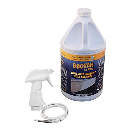 Non-Acid Marine Hull Cleaner 128 Fl Oz - Water & Stain Remover, Safe for All Surfaces