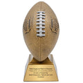 Large 12 Inch Gold Fantasy Football Champion Trophy with Custom Engraved Plate