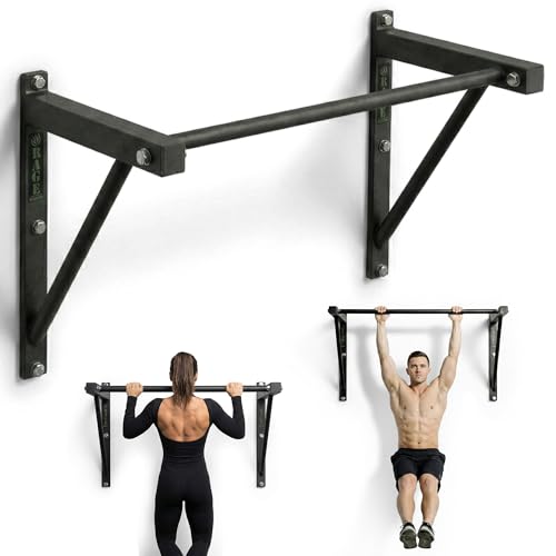 Heavy-Duty Wall Mounted Pull Up Bar 500 lb Capacity for Home Gym