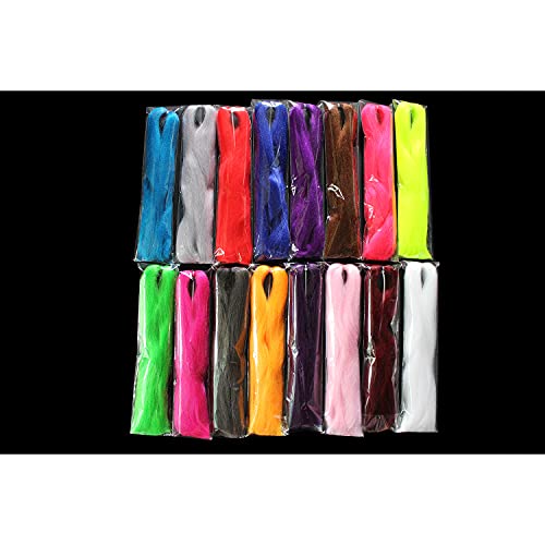 16 Colors Synthetic Fiber Fly Tying Materials - Large Hank for Fishing & Lure Making (Variation of THIS listing)