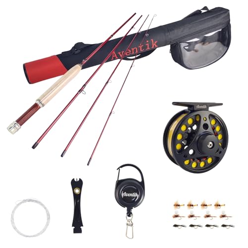 Fly Fishing Rod Kit - 6'8'' Ultra-Light 2/3 Weight for Streams & Small Rivers