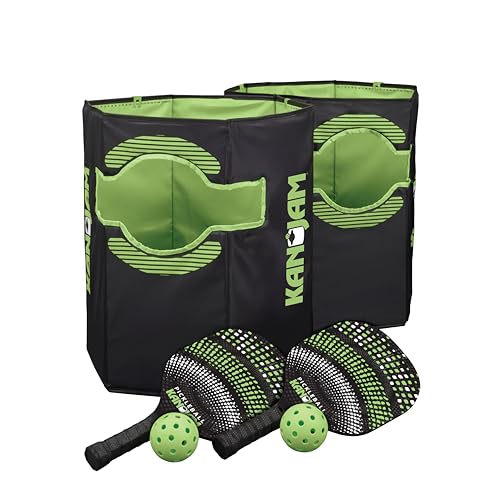 Pack 'N Go Pickleball Set with Goals & Paddles - Portable Outdoor Game for 4 Players