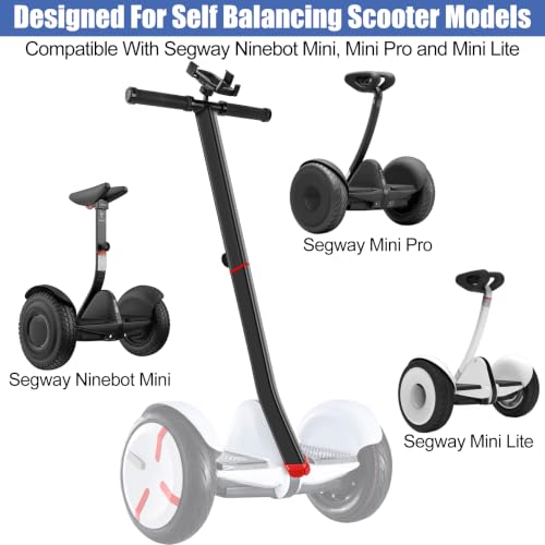 ToLanbbt Adjustable Black Scooter Handlebar for Segway Ninebot Mini Pro with Phone Mount