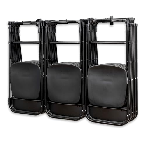 StoreYourBoard Triple Folding Chair Storage Rack | Heavy Duty Wall Mount Organizer for Garage & Home