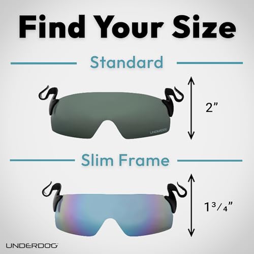 Underdog Rocky Clip-On Sunglasses Aurora Coral Polarized Slim