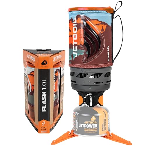 Jetboil Flash 1.0L Portable Camping Stove with Auto Ignition & Fast Boil