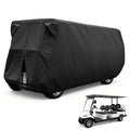 Moveland Waterproof 6-Seat Golf Cart Cover for Outdoor Storage - Black