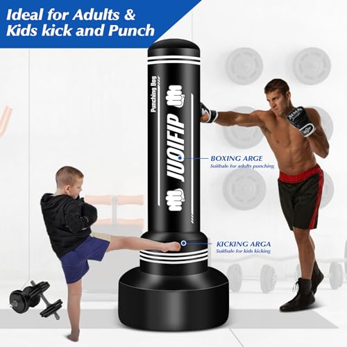 YORWHIN 70-Inch Freestanding Heavy Punching Bag Set with Gloves & Pump