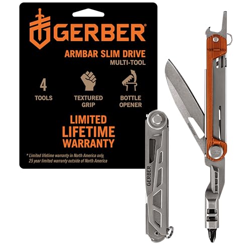 Gerber Armbar Slim Drive 4-in-1 EDC Multitool Pocket Knife Burnt Orange