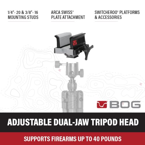 Ultralite Deathgrip Head Tripod Conversion Clamp for Shooting & Hunting Rifles