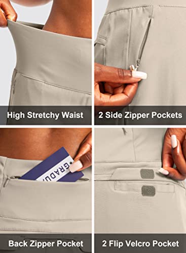 Women’s Golf Skorts with 3 Pockets - Medium Khaki