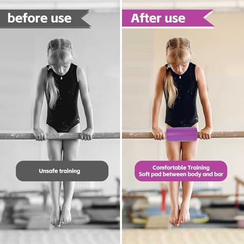 Gymnastics Bar Pad Black - Protective Padding for Parallel, Uneven & Ballet Bars