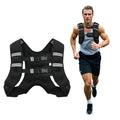 Poudee 30 lb Weighted Vest for Men Women Adjustable Fitness Training Black
