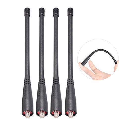 Bingfu 4-Pack Dual Band VHF UHF Ham Radio Antennas 136-174MHz & 400-470MHz