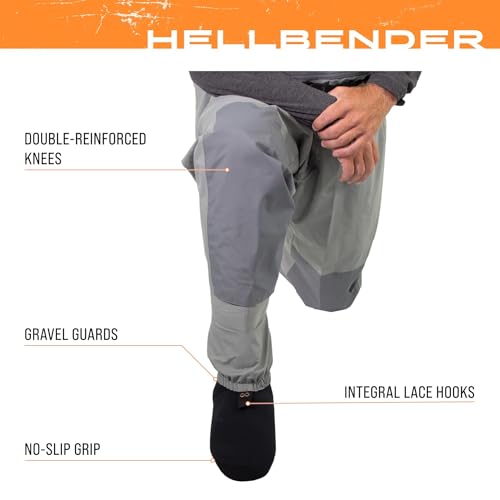 Frog Toggs Hellbender Waterproof Chest Waders - Stockingfoot, Slate Gray, Large