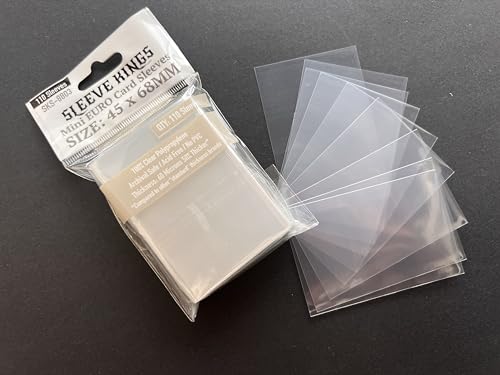Mini Euro Card Sleeves 45x68mm Pack of 4 - 440 Clear Card Protectors