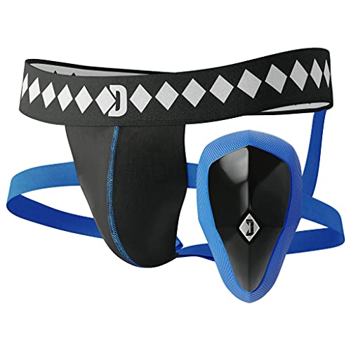 Medium Diamond MMA Jock Strap with Cup for Men - High Impact Groin Support
