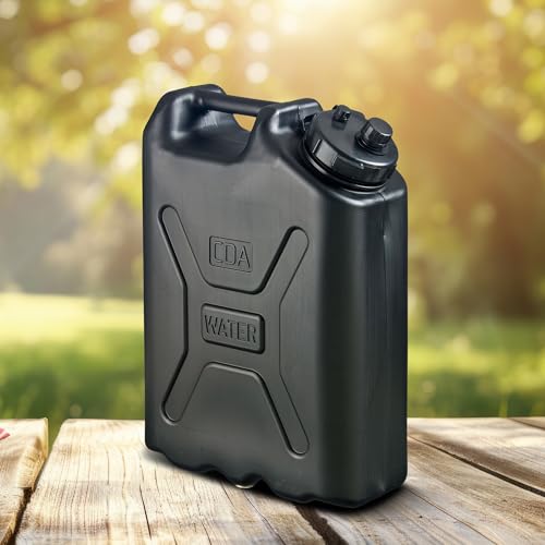 Heavy Duty 5 Gallon Water Container - Military Style BPA-Free Portable Water Storage - 1 Pack