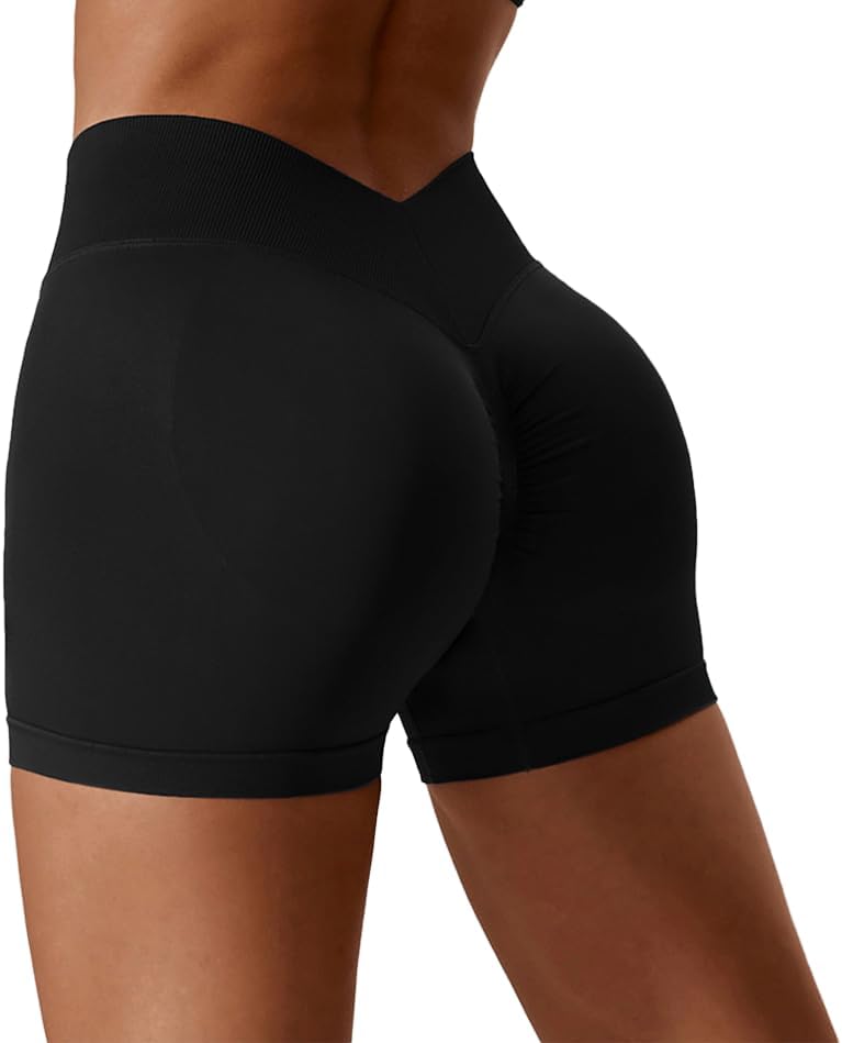 Skiennix Women's Seamless Athletic Shorts - High Waisted, Breathable & Buttery Soft Workout Shorts