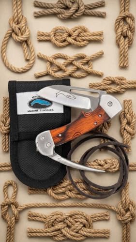 Myerchin WF300 Gen 2 Marine Rigging Knife with Marlin Spike & Lanyard