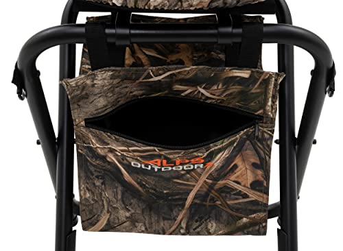 ALPS OutdoorZ Horizon Swivel Stool Mossy Oak Shadow Grass Habitat - Portable Camping Seat