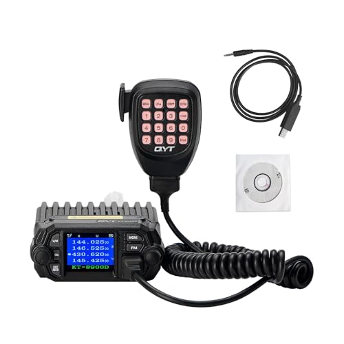 Dual Band GMRS Mobile Radio KT-8900D with 200 Channels, 25W Power - Off-Road & Vehicle Use