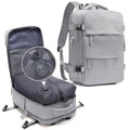 Coowoz 25L Grey Vacuum Travel Backpack with Pump, Waterproof Daypack for Women & Men