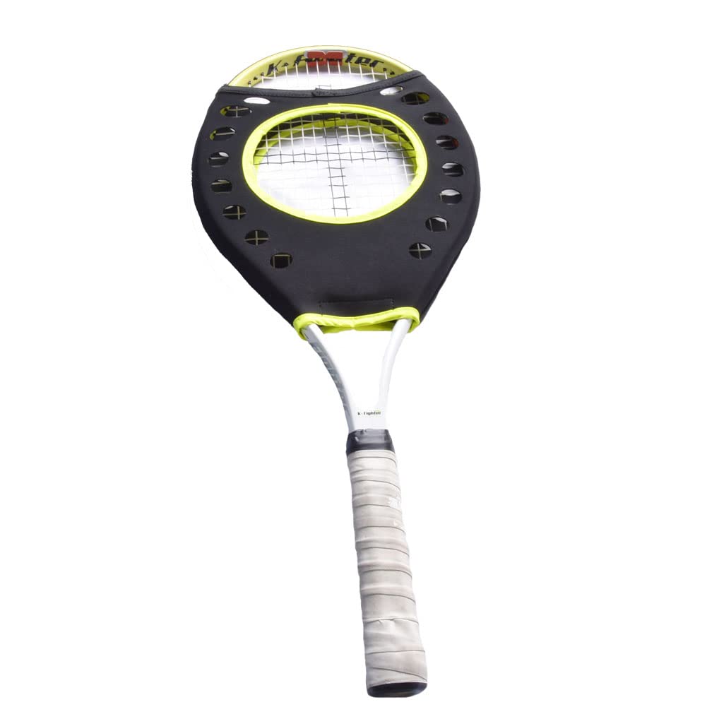 ZEFENGS Tennis Racket Sweet Spot Trainer Tennis Pointer Swing Training Aid Protection Cover Swing Training Aid for Starter, Yellow