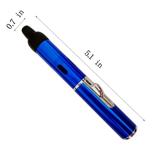 Refillable Long Torch Lighter with Windproof Jet Flame - Adjustable Gas, 2 Pack Blue