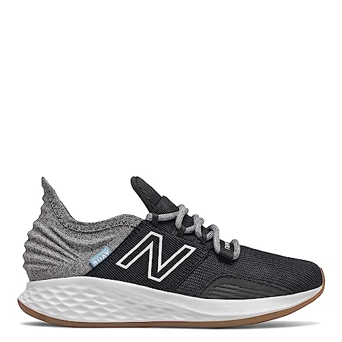 New Balance Kids' Fresh Foam Roav V1 Lace-up Sneakers Black Light Aluminum 5.5 Big Kid