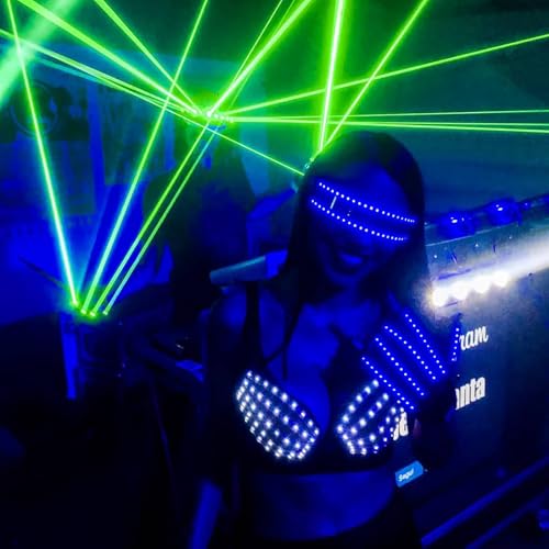Women’s LED Light Up Bra for Rave Festival Nightclub Party Wear