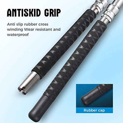 FISHAPPY 6' Saltwater Trolling Rod 50-80lbs Heavy Duty Boat Fishing Pole