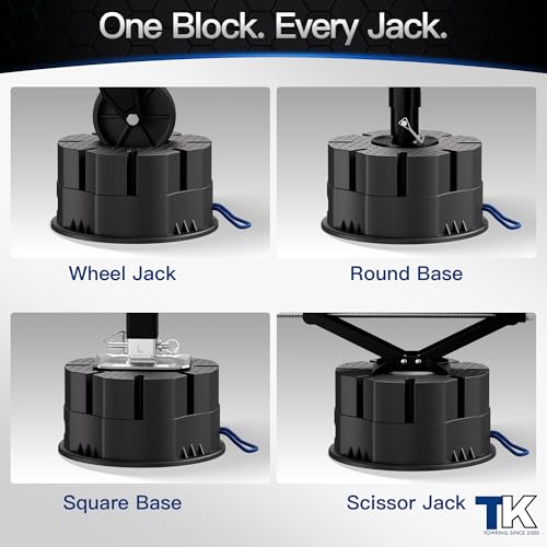 TOWKING 6"H Stackable Trailer Jack Blocks Support Kit, 12,000 lbs, Model 4