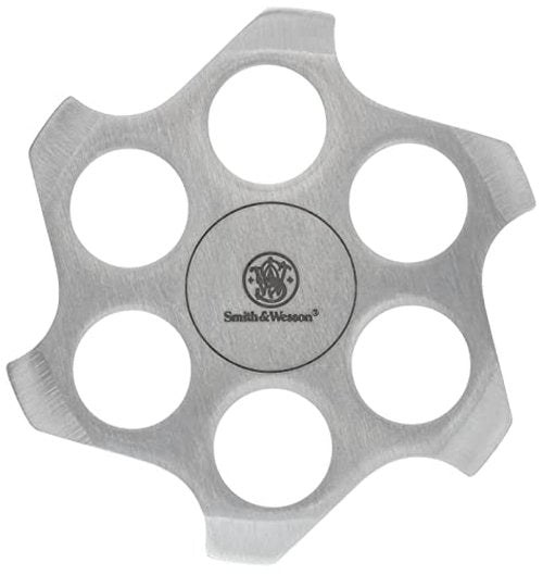 Smith & Wesson Cylinder 4 Pack with Stainless Steel finish and Nylon Sheath for Competiton and Recreation